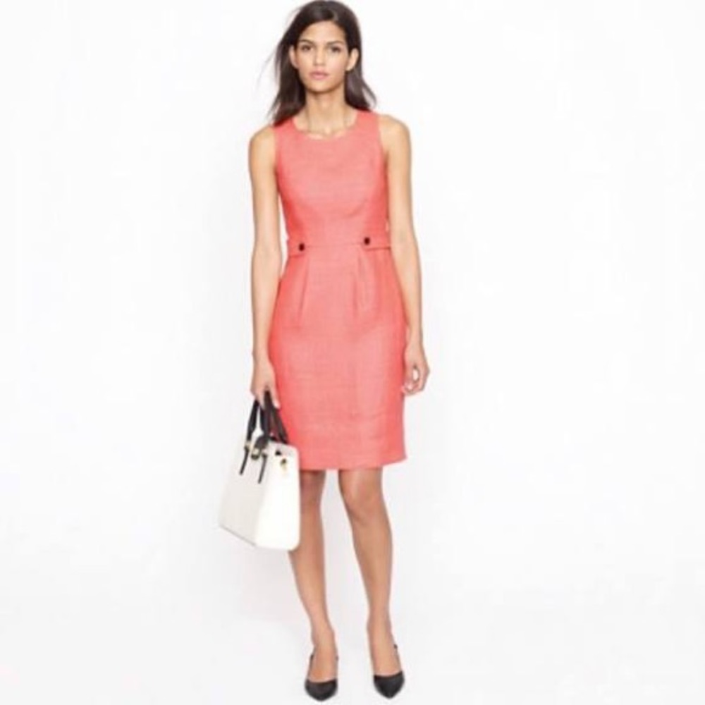 J. Crew Coral Sheath Dress